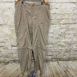 American Outback Beige Nylon Zip Off Camping Hiking Outdoor Pants